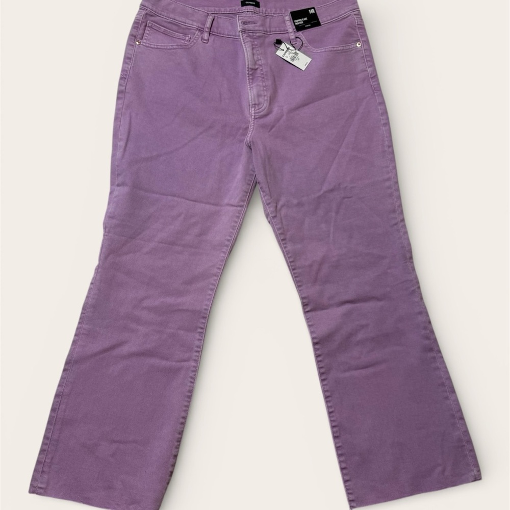 Express Lavender Flare Jeans